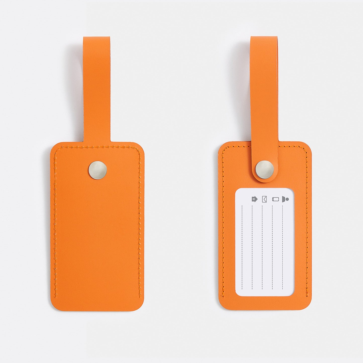 Recycled Leather Luggage Tag