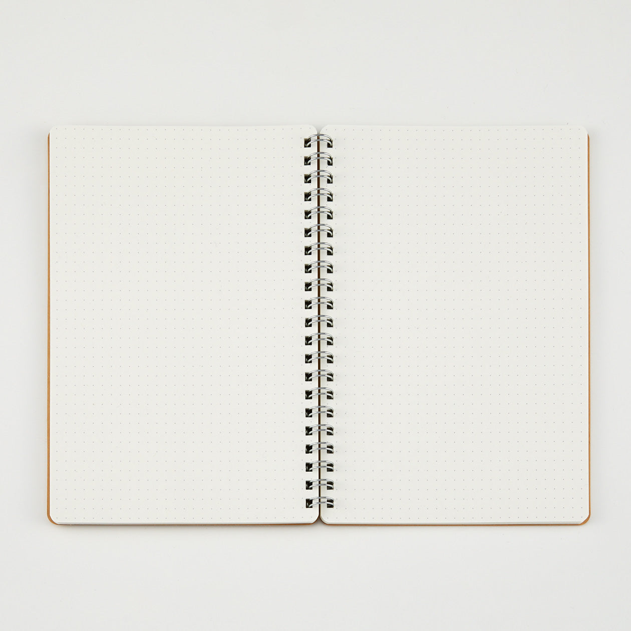 Double Ring Notebook Dotted Paper A6 Beige