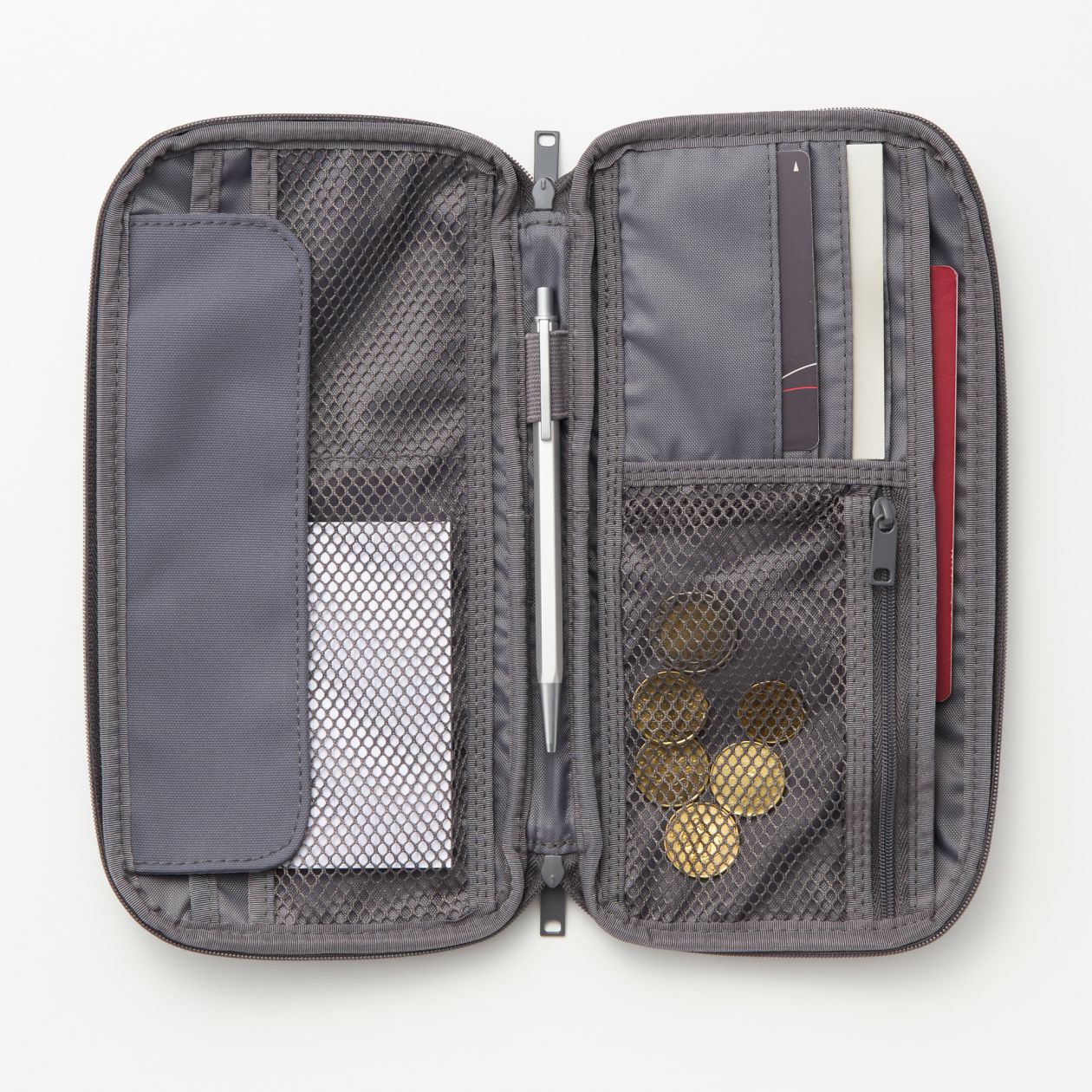 Slim Passport Case - Grey