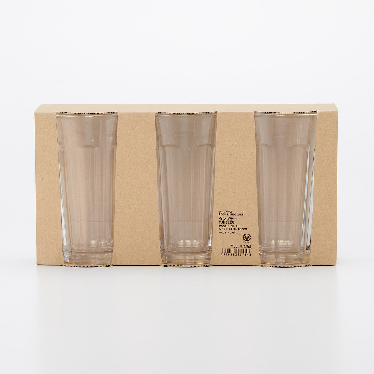 Soda Lime Glass Set Of 3 Approx. 300ml