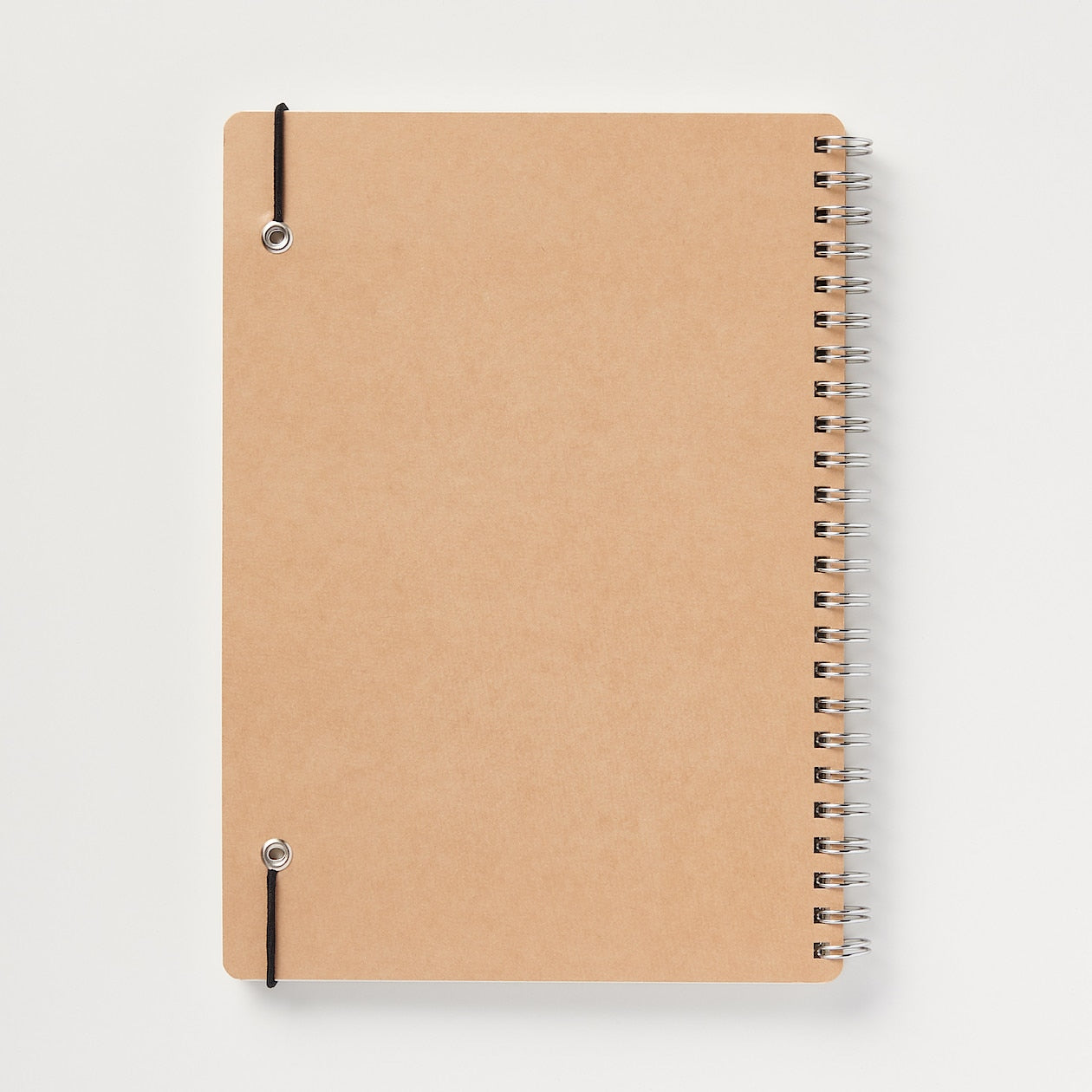 Double Ring Dotted Notebook - Beige - A5