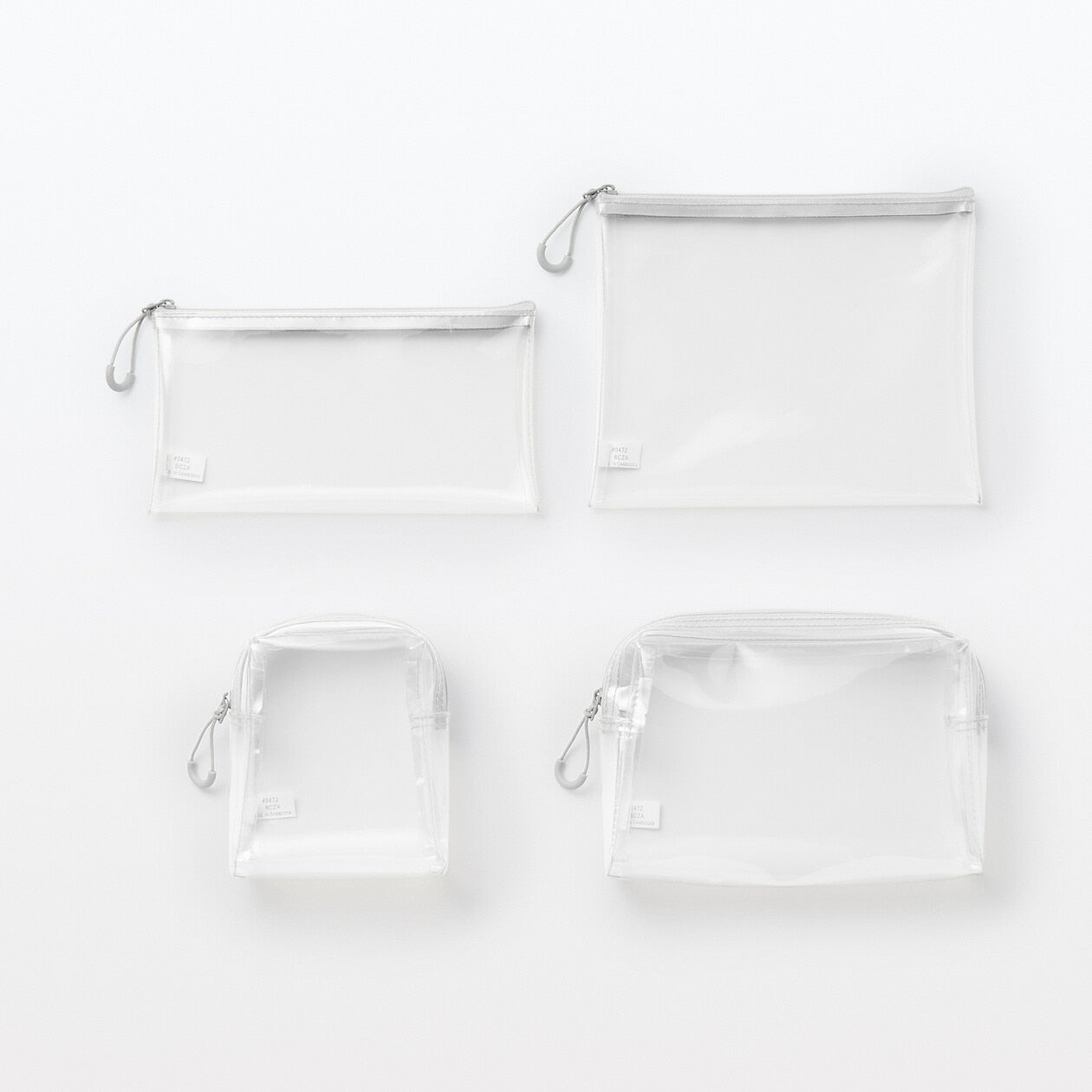 Transparent TPU Pouch with Gusset 12x10cm