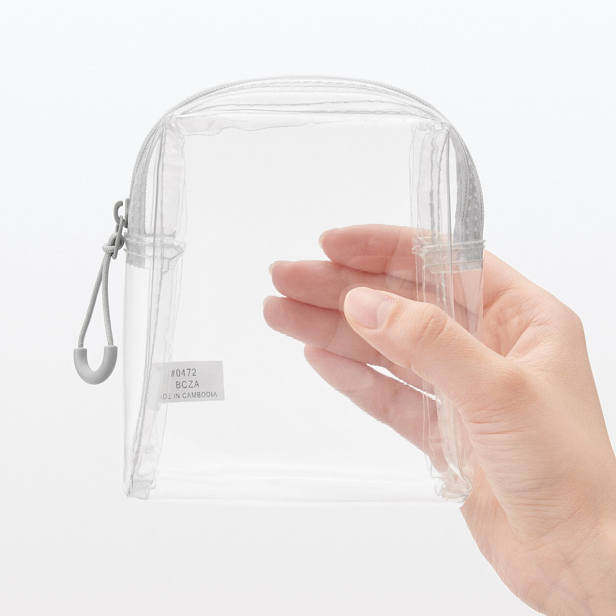 Transparent TPU Pouch with Gusset 12x10cm