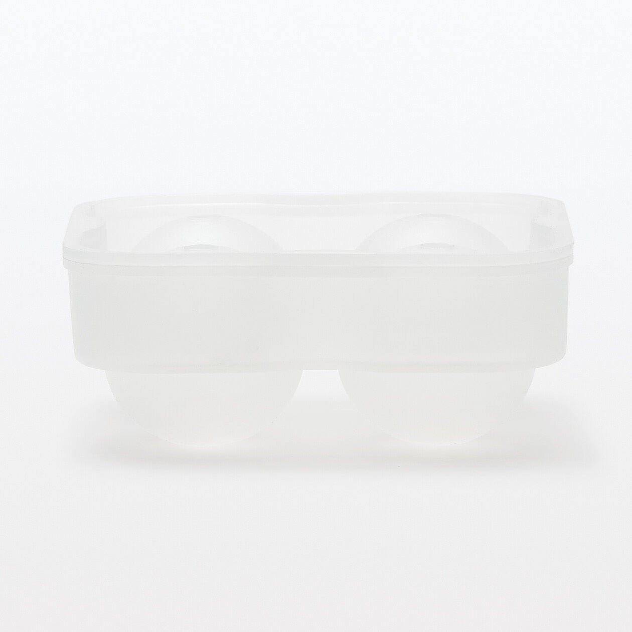 Silicone Ice Cubes Tray Round Transparent 12x12x5cm