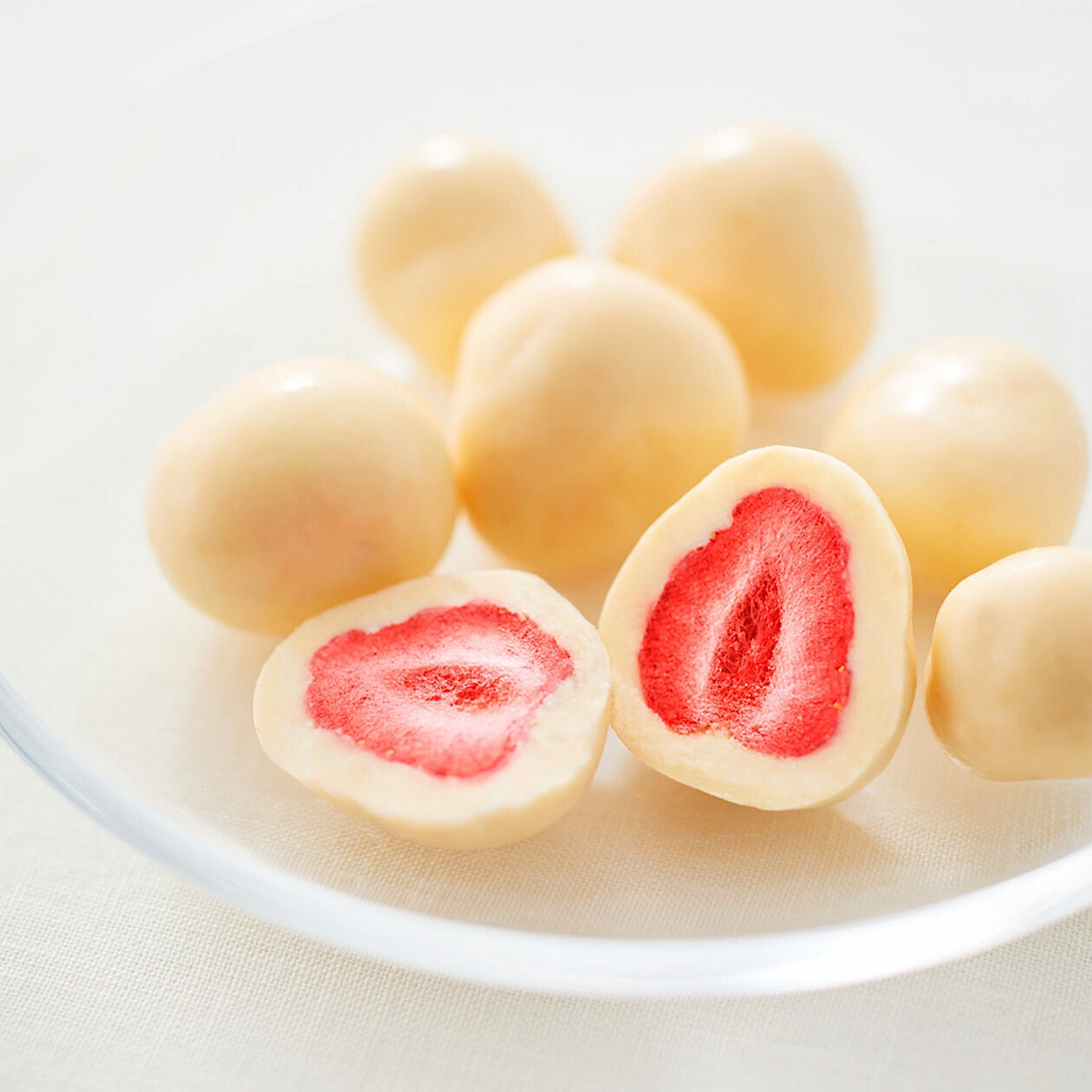 White Chocolate Coated Strawberries