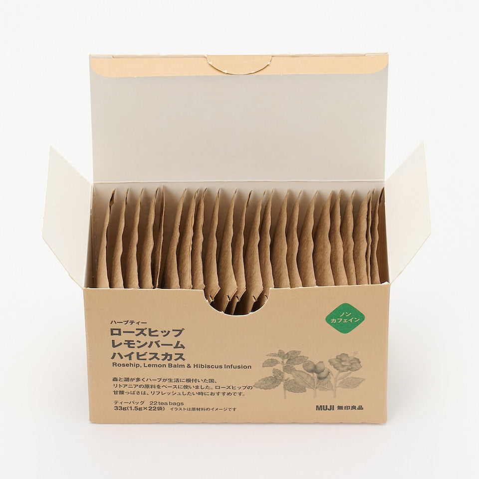 Rosehip, Lemon Balm & Hibiscus Tea Bags 22x1,5g
