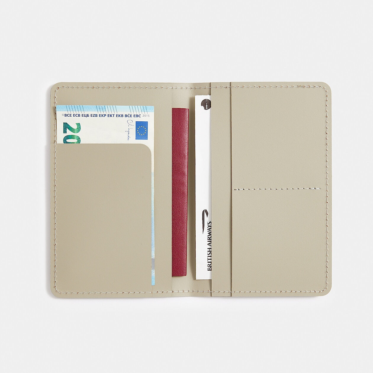 Recycled Leather Passport Holder