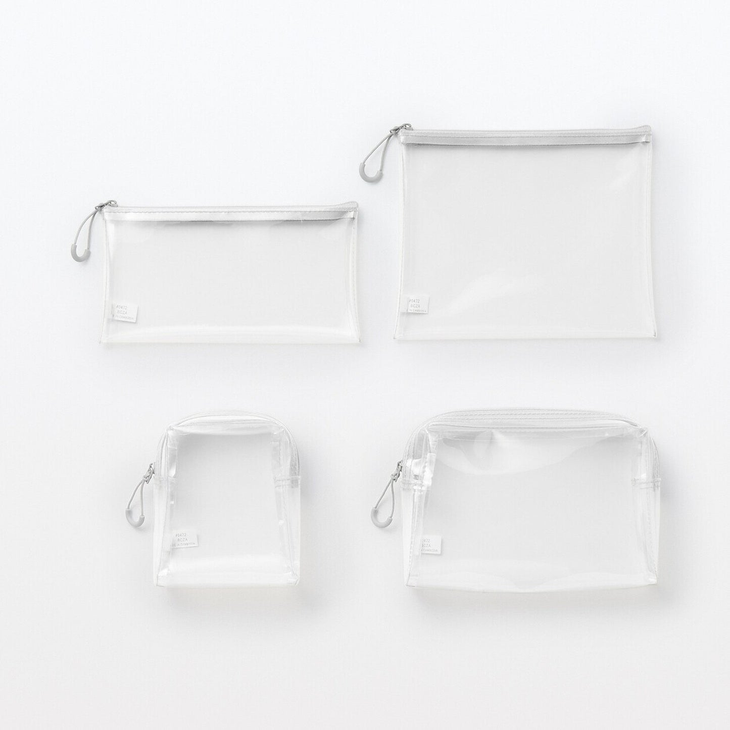 Transparent TPU Pouch with Gusset 12x18.5cm