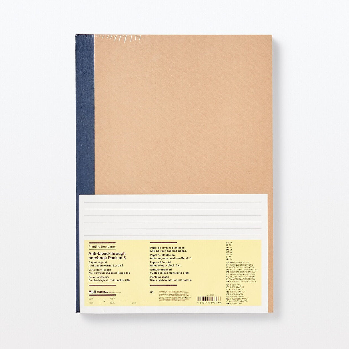 Notebooks - 5 pack, Lined Paper A4