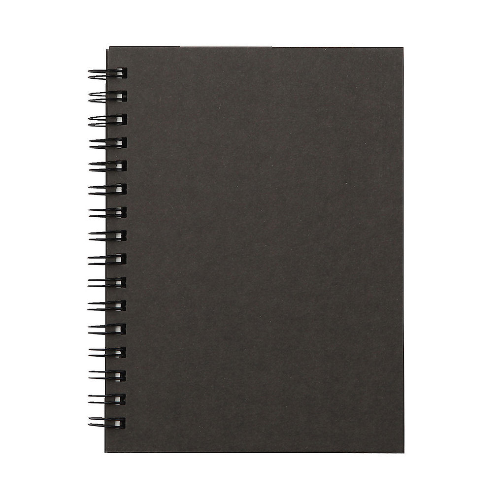 Double ring notebook, plain A6, dark gray, 80 sheets