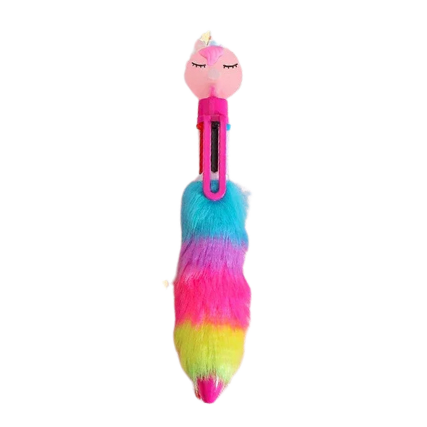 6 Colors Children's Unicorn Plush Ballpoint Pen: