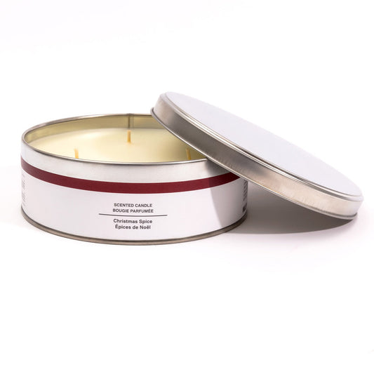 Large Christmas Spice Tin Candle