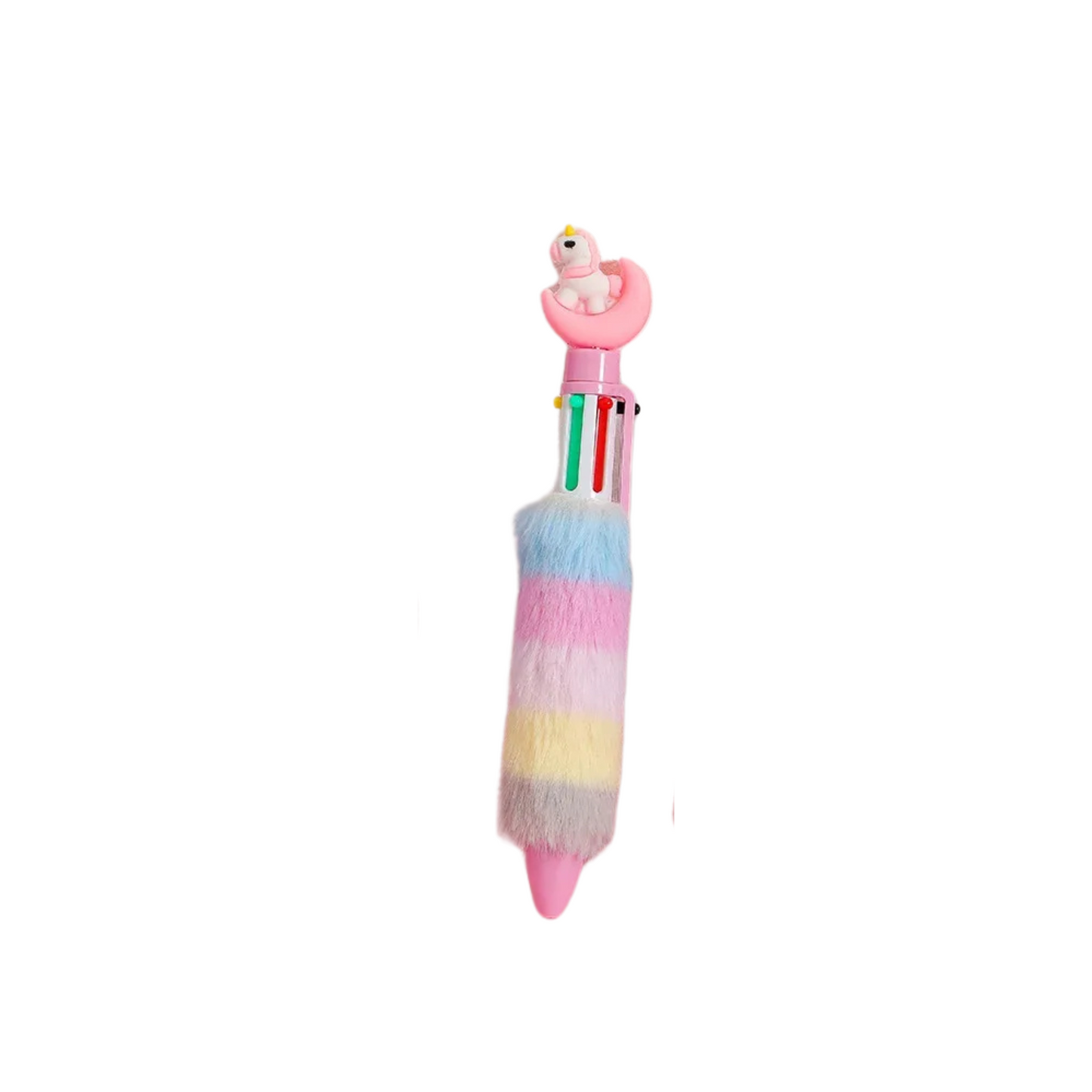 6 Colors Children's Unicorn Plush Ballpoint Pen: