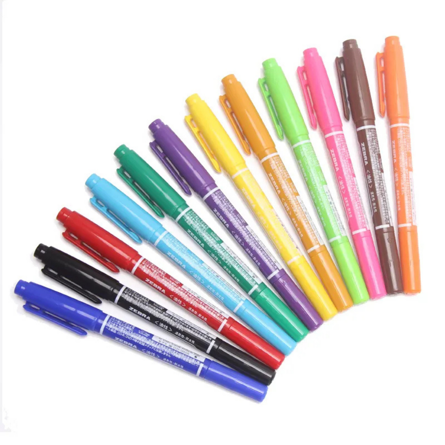 12-Color Acrylic Graffiti Paint Marker Pen Set – Water-Based DIY Markers