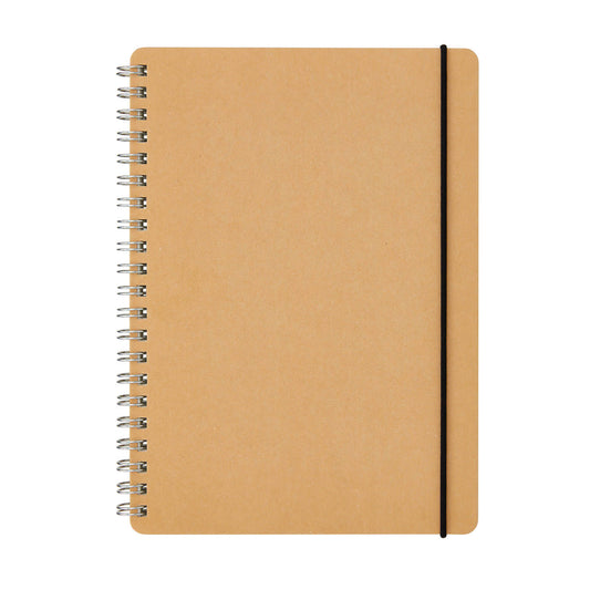 Double Ring Notebook Dotted Paper A6 Beige