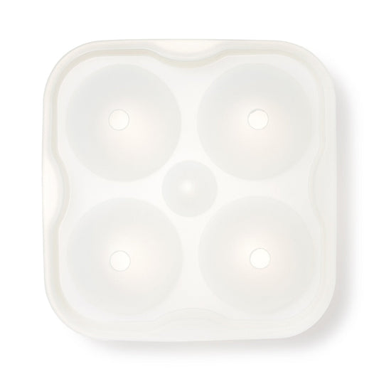 Silicone Ice Cubes Tray Round Transparent 12x12x5cm