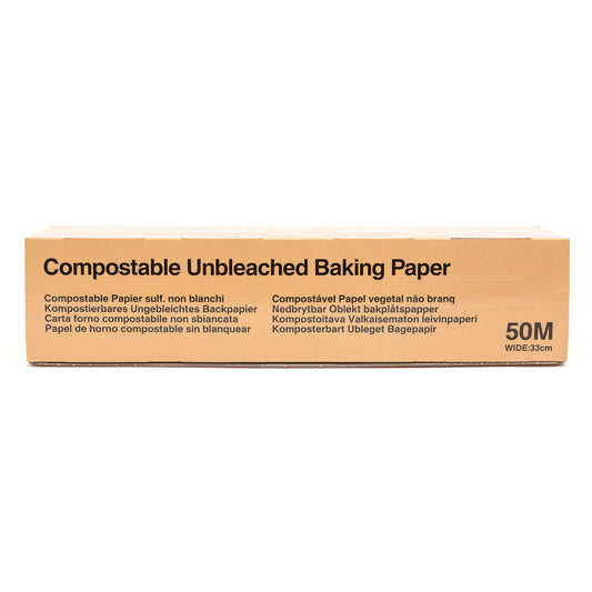 Compostable Unbleached Baking Paper 50m