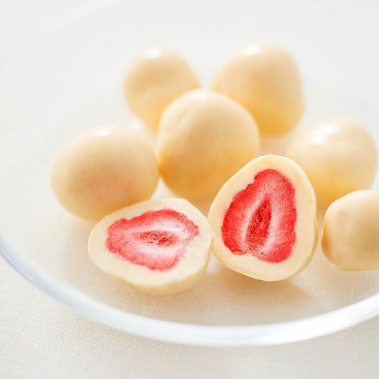 White Chocolate Coated Strawberries