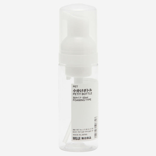 Clear Foam Pump Bottle - 50ml