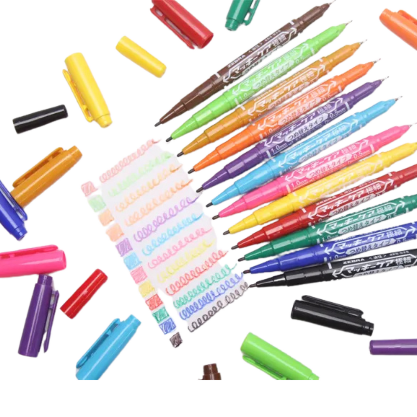 12-Color Acrylic Graffiti Paint Marker Pen Set – Water-Based DIY Markers