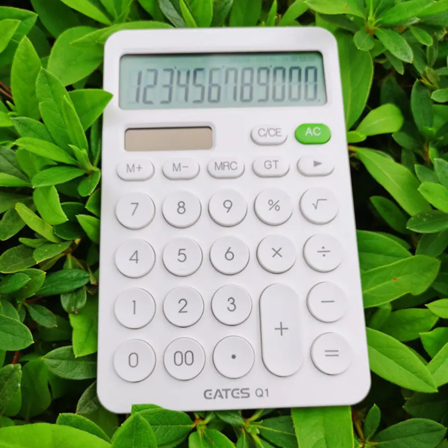 12-Digit Desk Calculator – Large Buttons, Dual Power