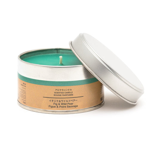 TIN CANDLE FIG AND WILD PEAR